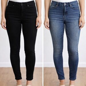 d. jeans Women's Skinny Jeans in Black and Blue BUNDLE